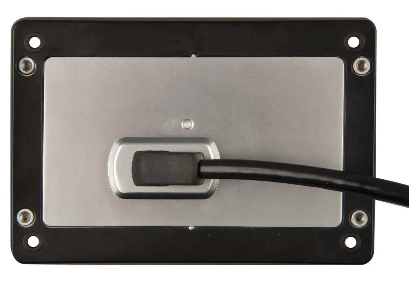Surface mount only requires small panel hole