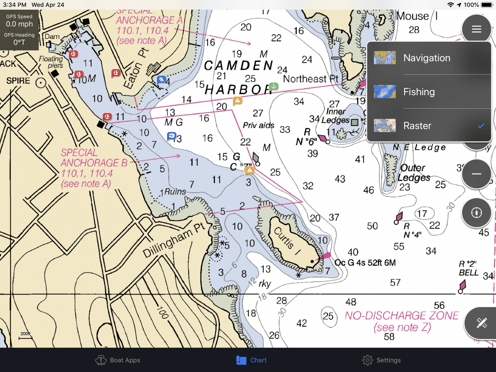 Garmin raster charts in my ActiveCaptain app