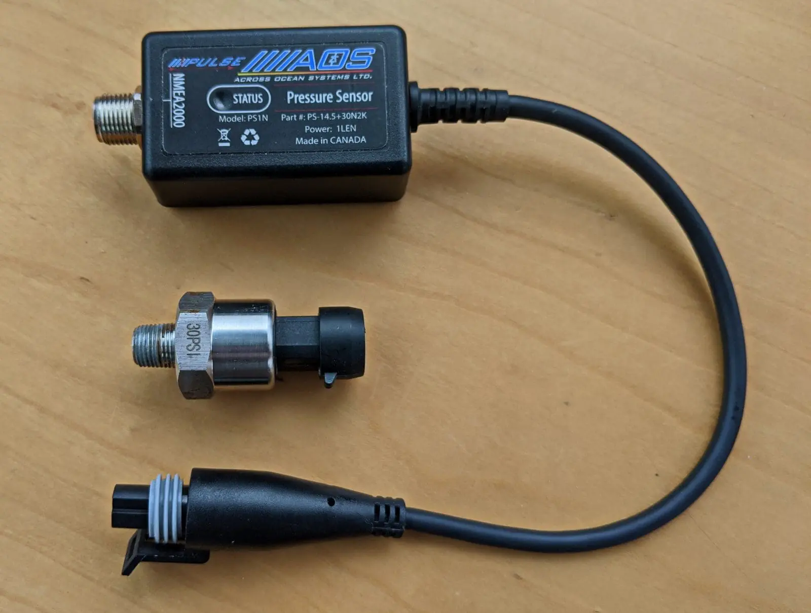 AOS -14.5 PSI to 30 PSI Pressure Sensor for RACOR filters