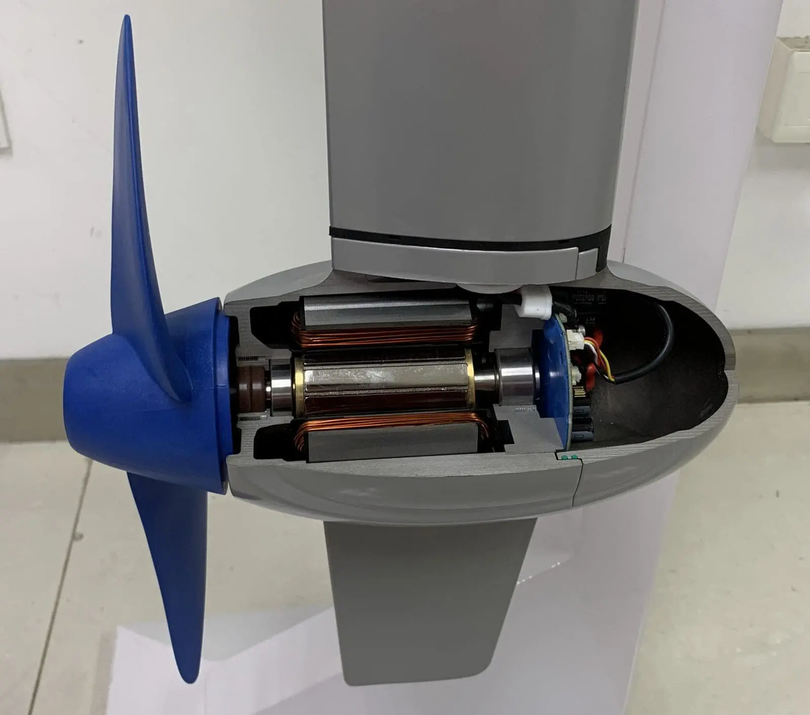 ePropulsion Spirit 1 direct drive motor cutaway