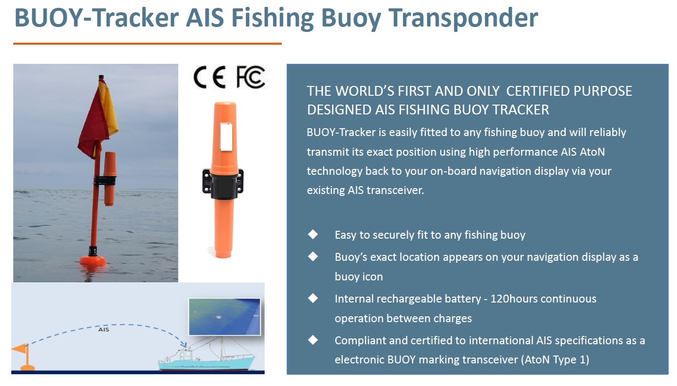 GPS Fishing Net Tracking Buoy Integrated GPS & VHF Antenna to