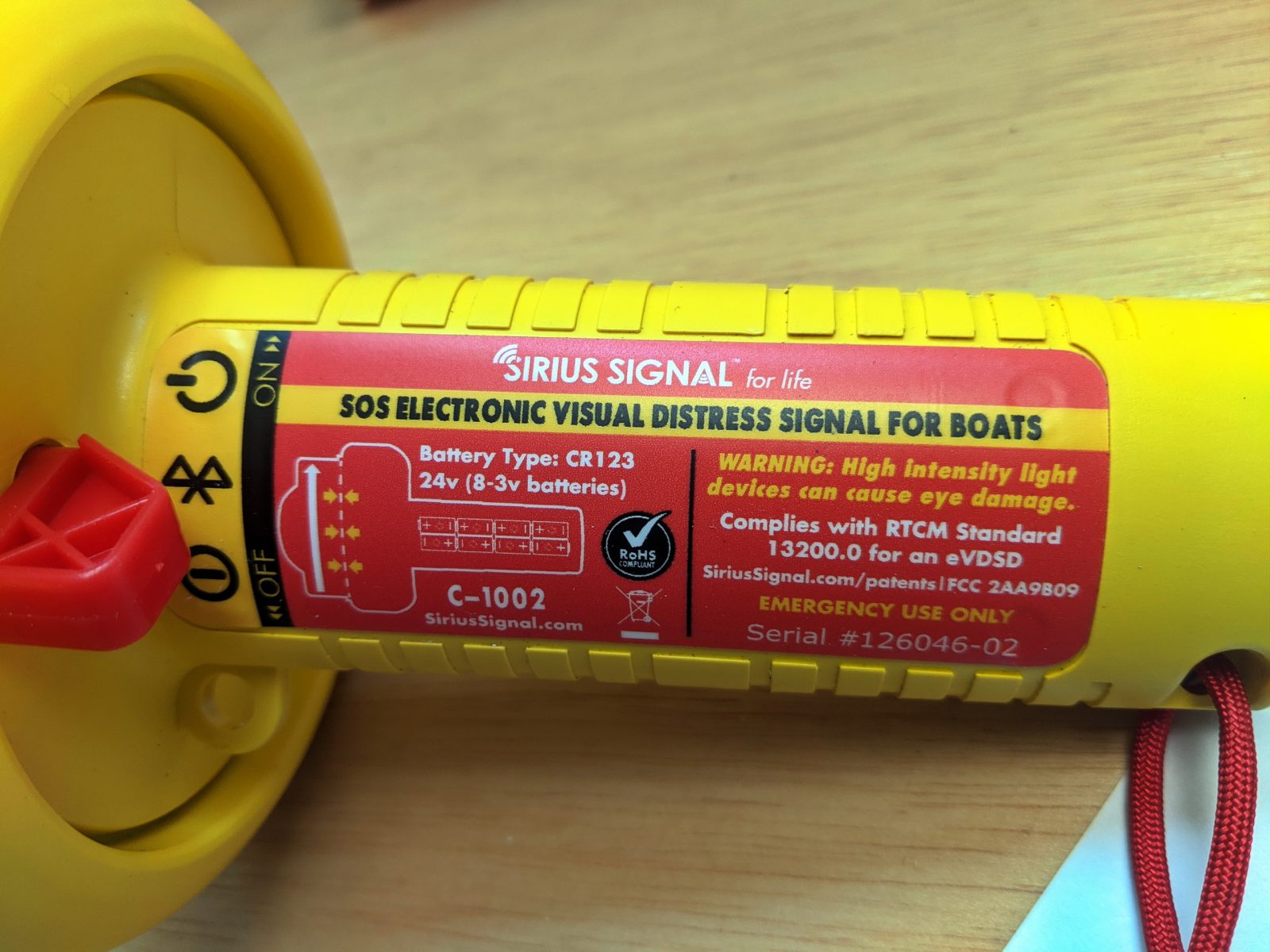 C-1002 switch and label detail