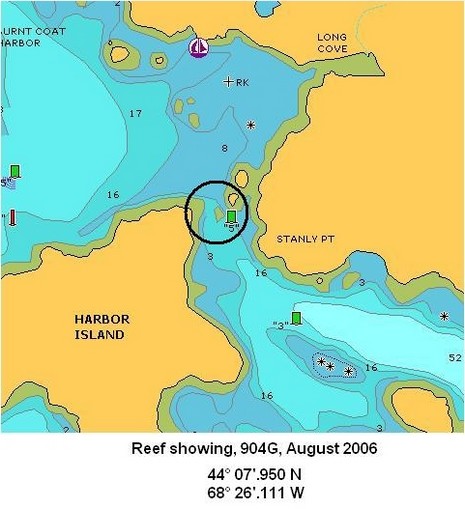 Navionics 904G_missing reef