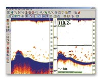 Nobeltec sounder screen