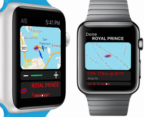 Smart watch best sale sailing app