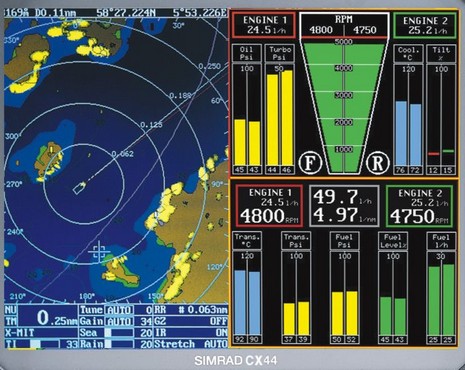 Simrad CX44 front crop