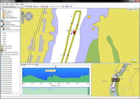 download charts from Garmin Express to Homeport