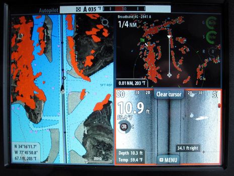 SIMRAD NSS9 EVO2 FISH FINDER RADAR SCANER 9 SCANER CHARTPLOTTER HEAD UNIT