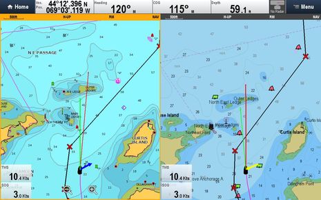 c map charts vs navionics