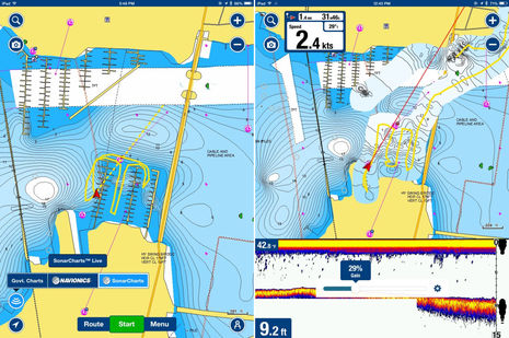 Vexilar Wifi Sonarphone Fishfinder para barcos de pesca de la