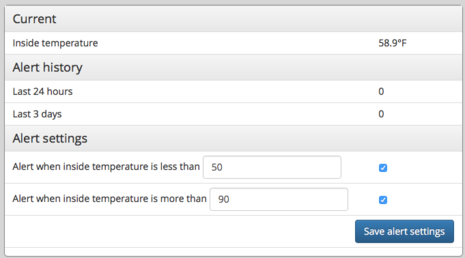 Boat Command temperature