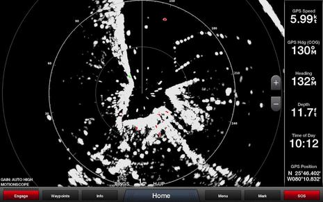 Garmin Fantom Radar Screenshot Motionscope