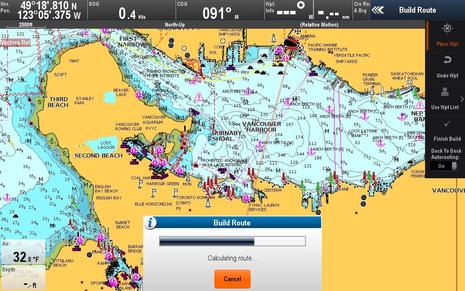 Raymarine Lighthouse r17 Dock-to-dock Autorouting