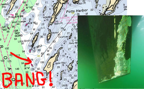 Navionics sonar charts listed as fish n chips, buoys missing