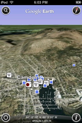 IPod Touch Google Earth Camden cPanbo
