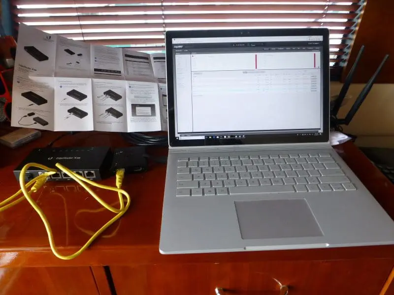 My workstation for the configuration