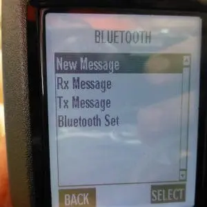 The Bluetooth menu probably should be called SMS or Texting