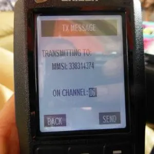 Press the softkey to send your message