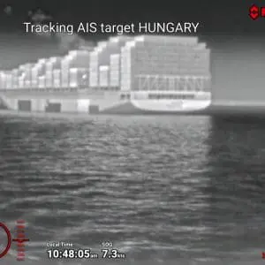 AIS tracking example #2, two minutes later
