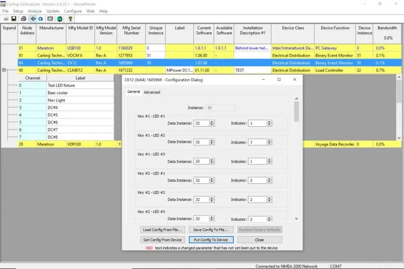 MPower CLM12 main configuration page