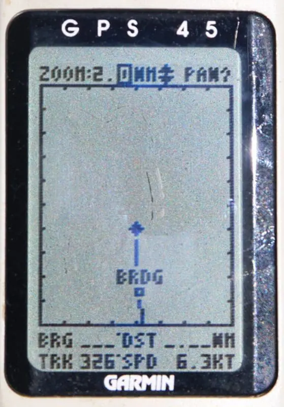 Garmin 45 "Map" page