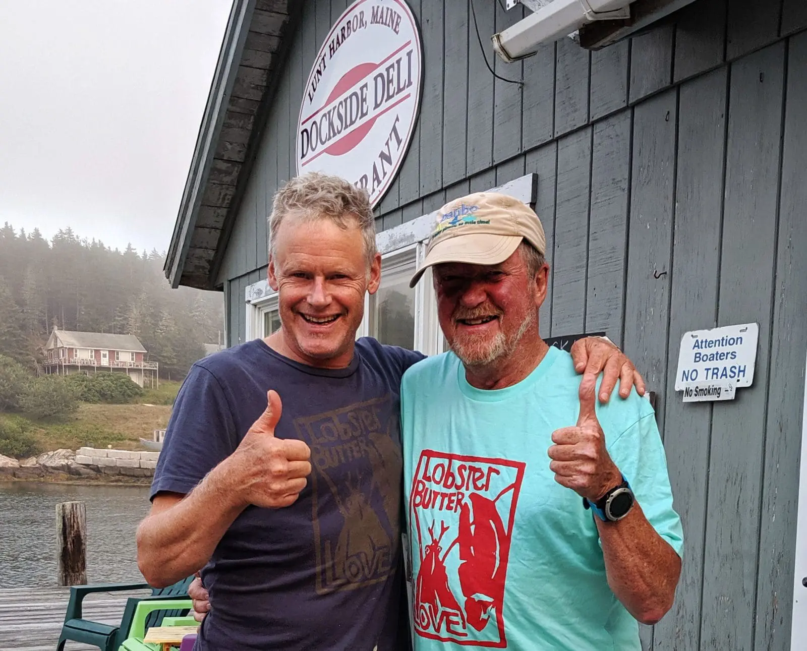 Lobster Butter Love with creator John Roos at the Deli on Frenchboro Long Island