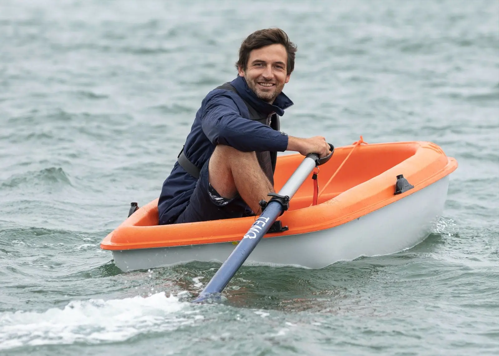 Alexandre Seux, inventor of the Temo electric outboard