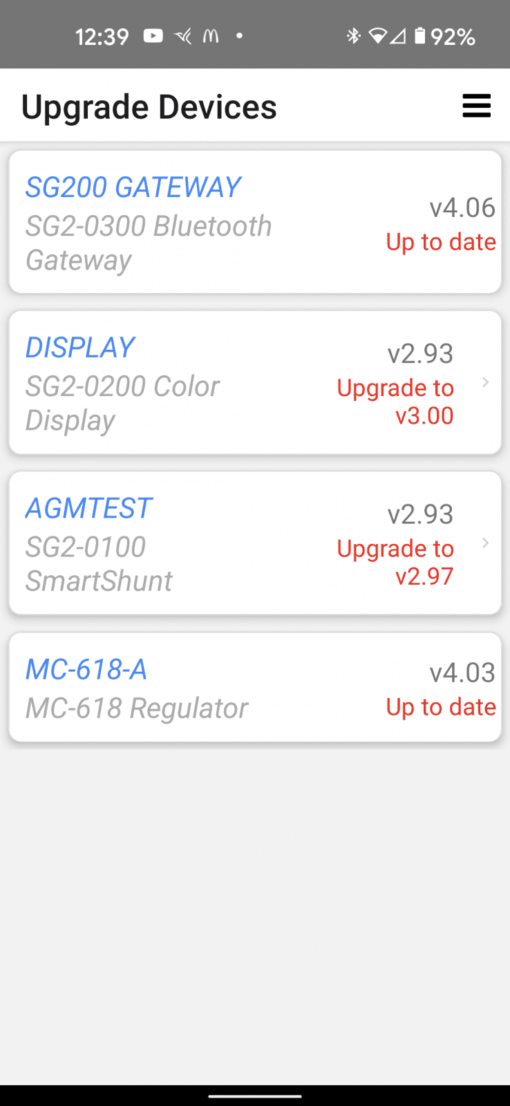 These firmware updates ran fine