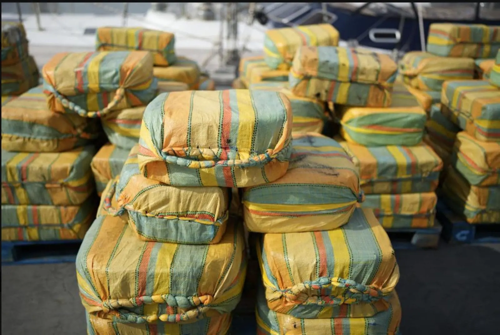 5.7 U.S. tons of cocaine (AP Photo Armando Franca 10-18-21)