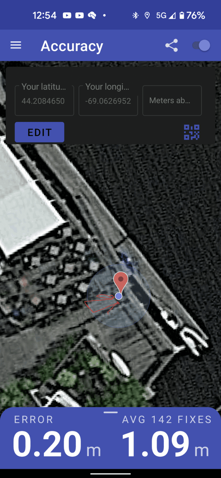Dual-band multi-constellation GNNS accuracy on my phone