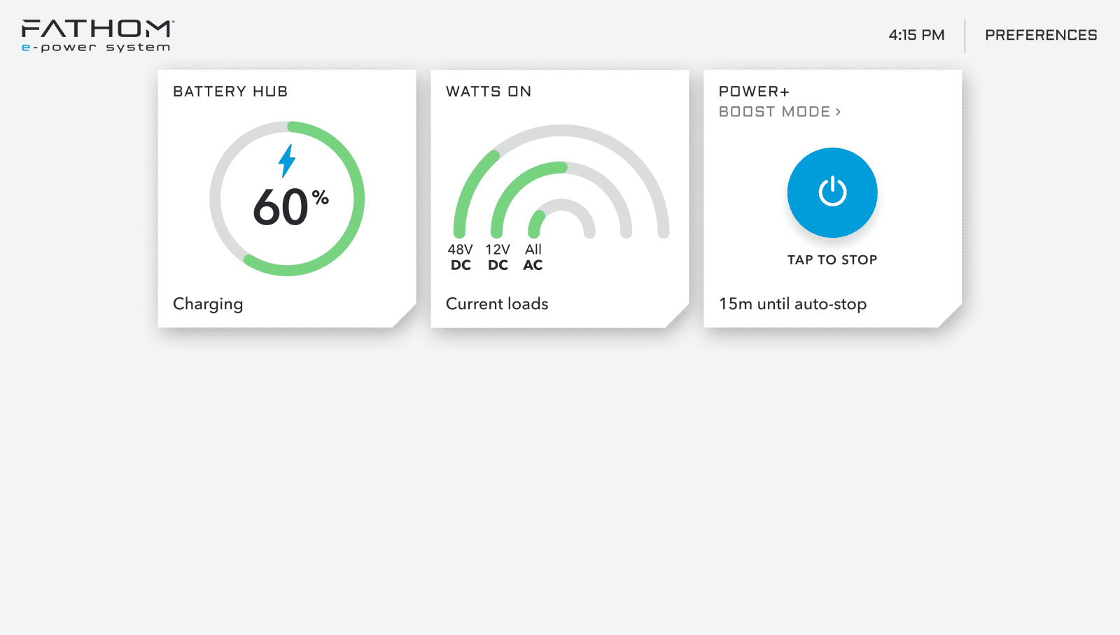 The engine(s) are running in Power+ Boost mode providing 5kw of charge each