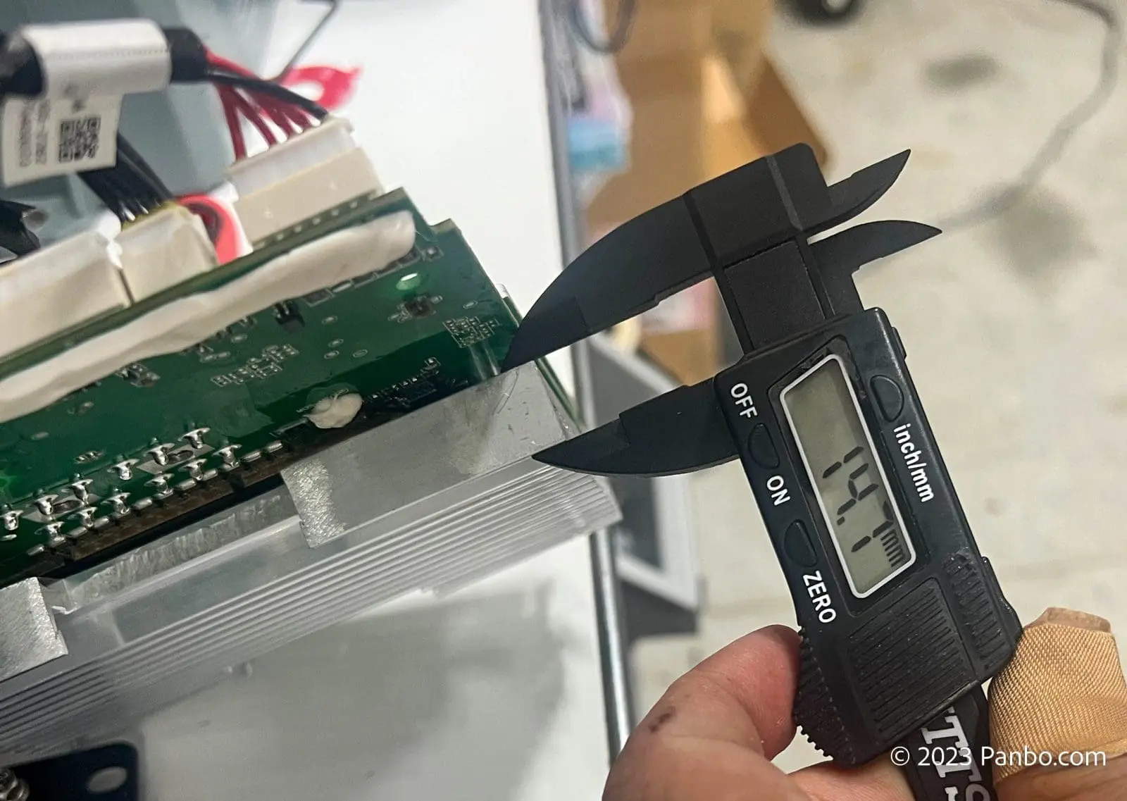 At almost 15mm thick, this is a beefy heatsink