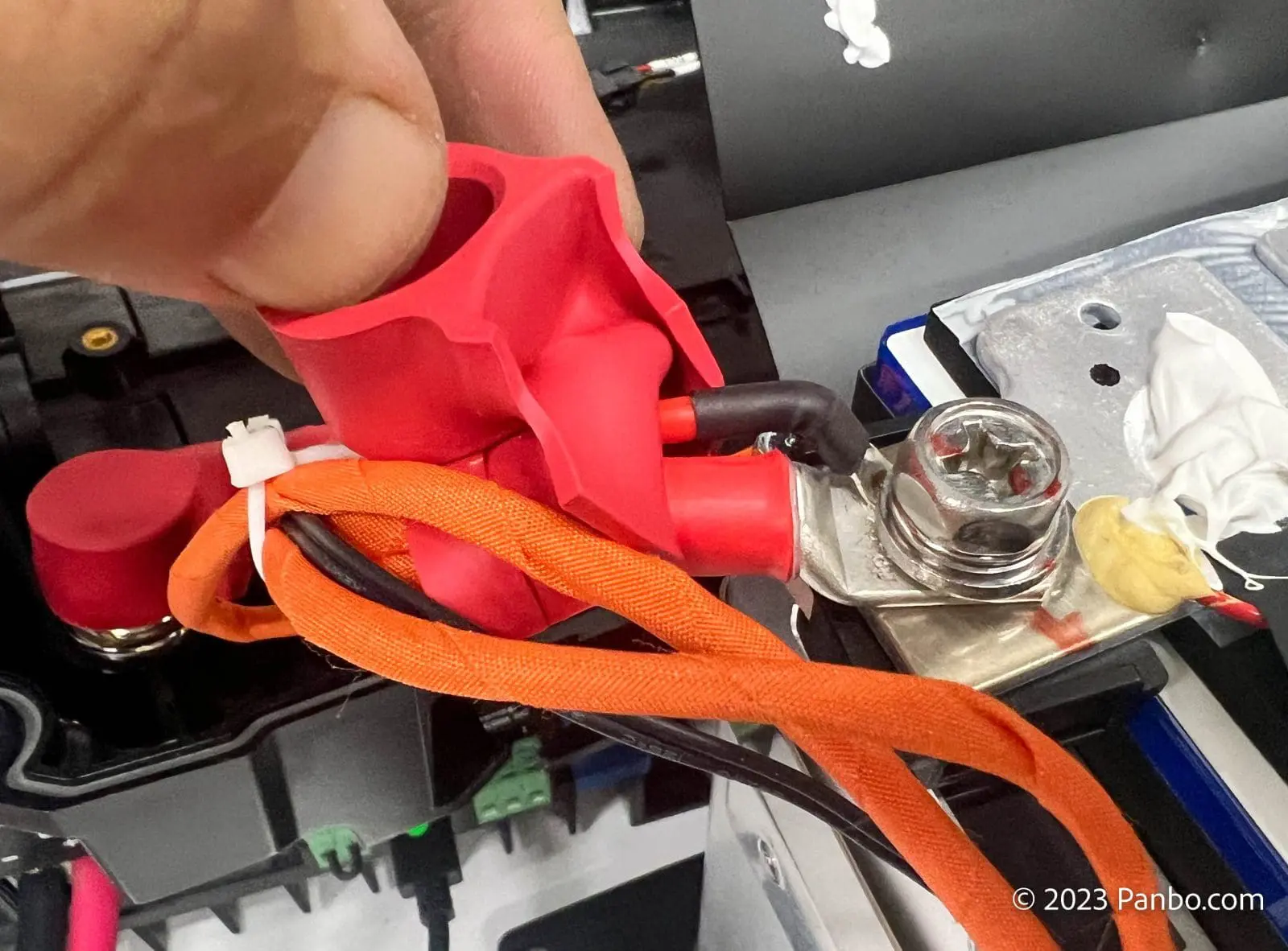 Connections are well insulated and wires are protected