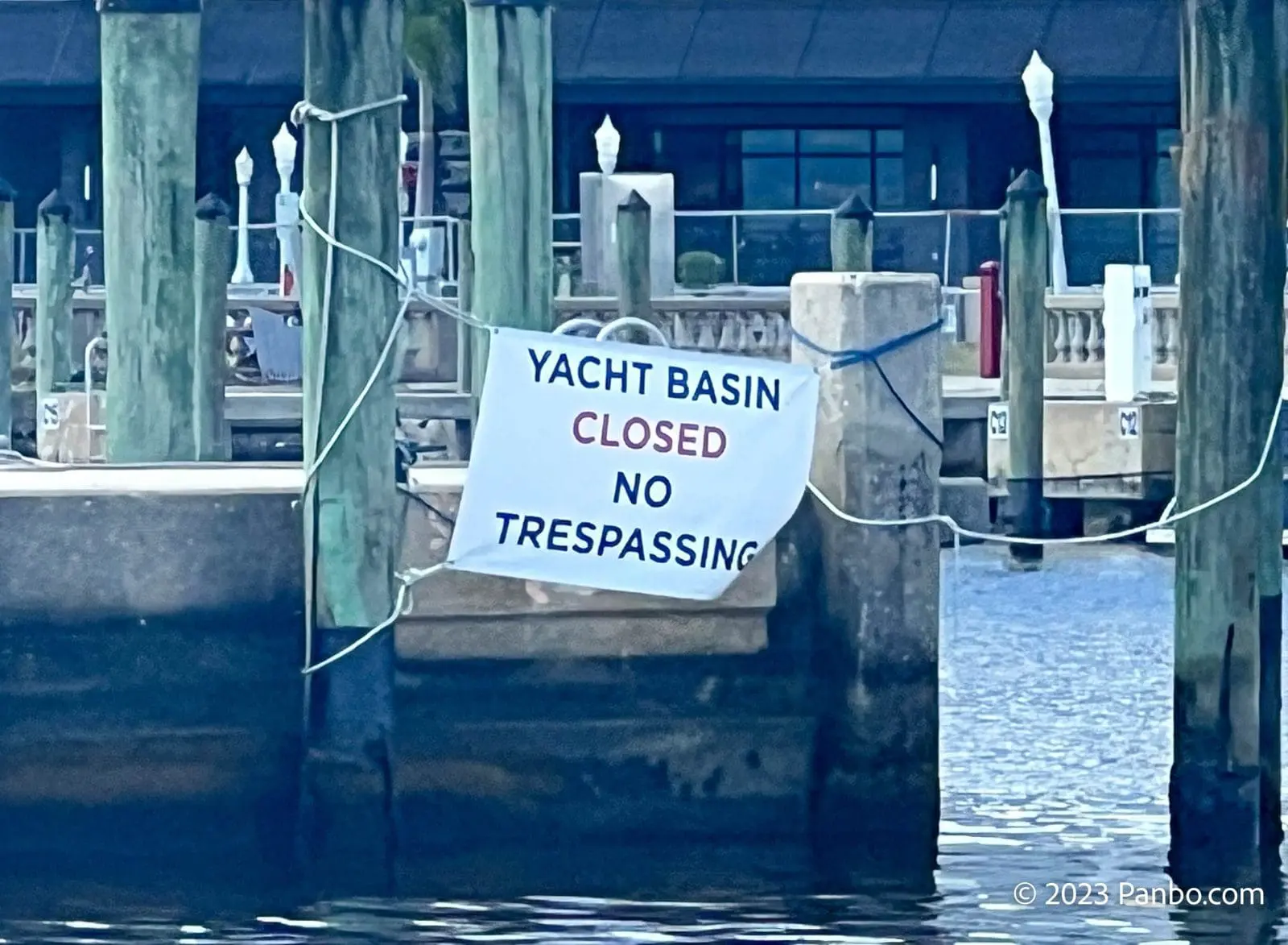 The City of Fort Myers' Yacht Basin is definitely closed