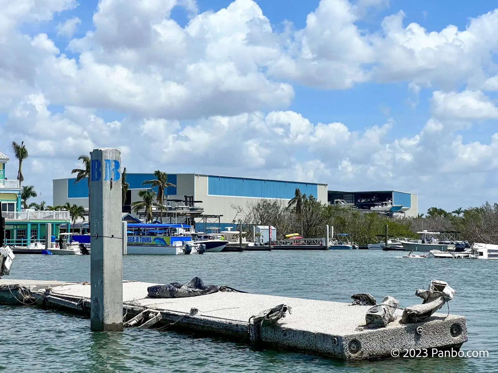 Salty Sam's in Fort Myers Beach is operating their restaurant and rack storage while working to rebuild the rest of the marina