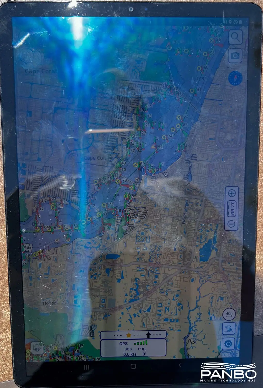 Samsung Galaxy Tab S5e in the sun