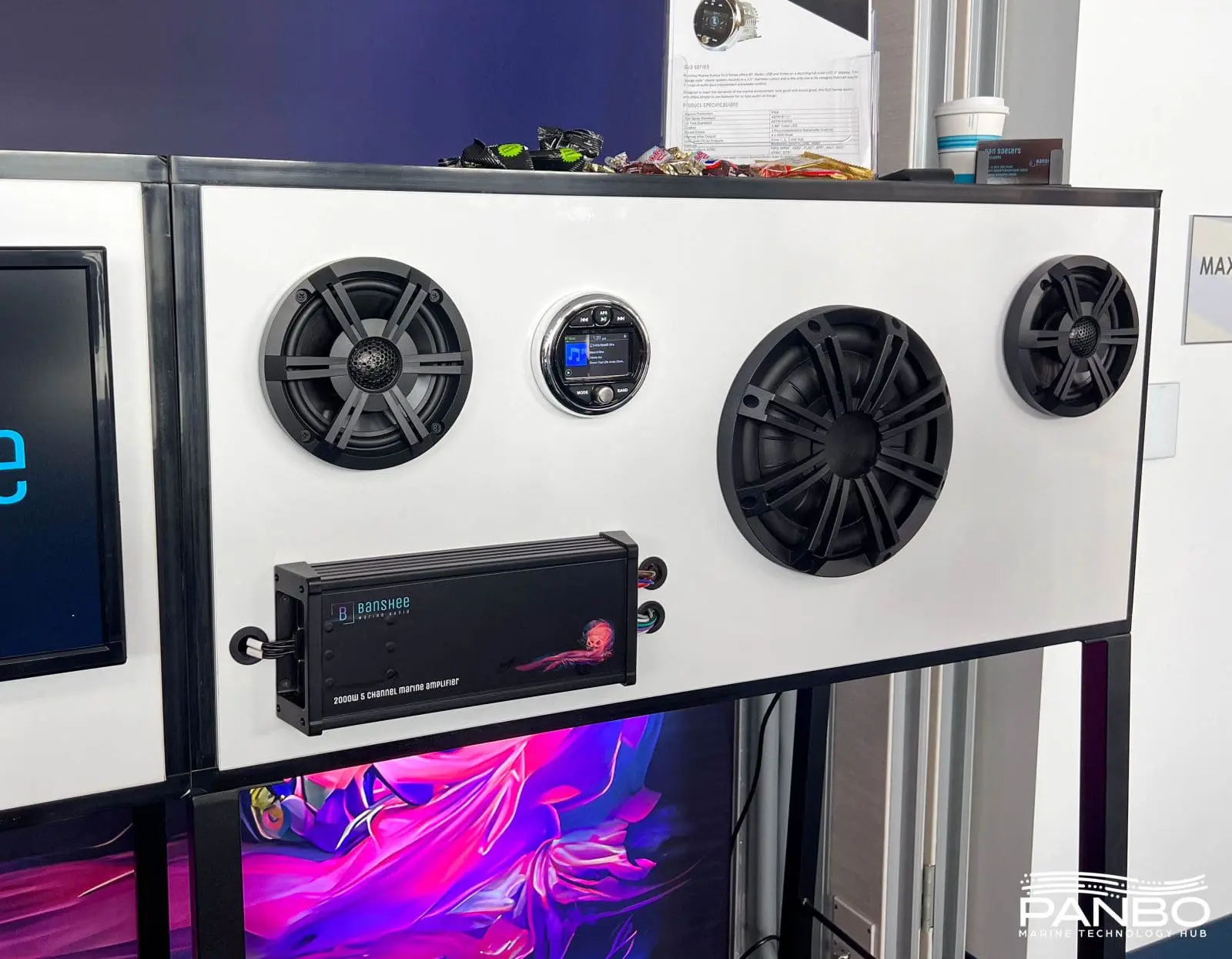 The current, full Banshee Marine Audio lineup