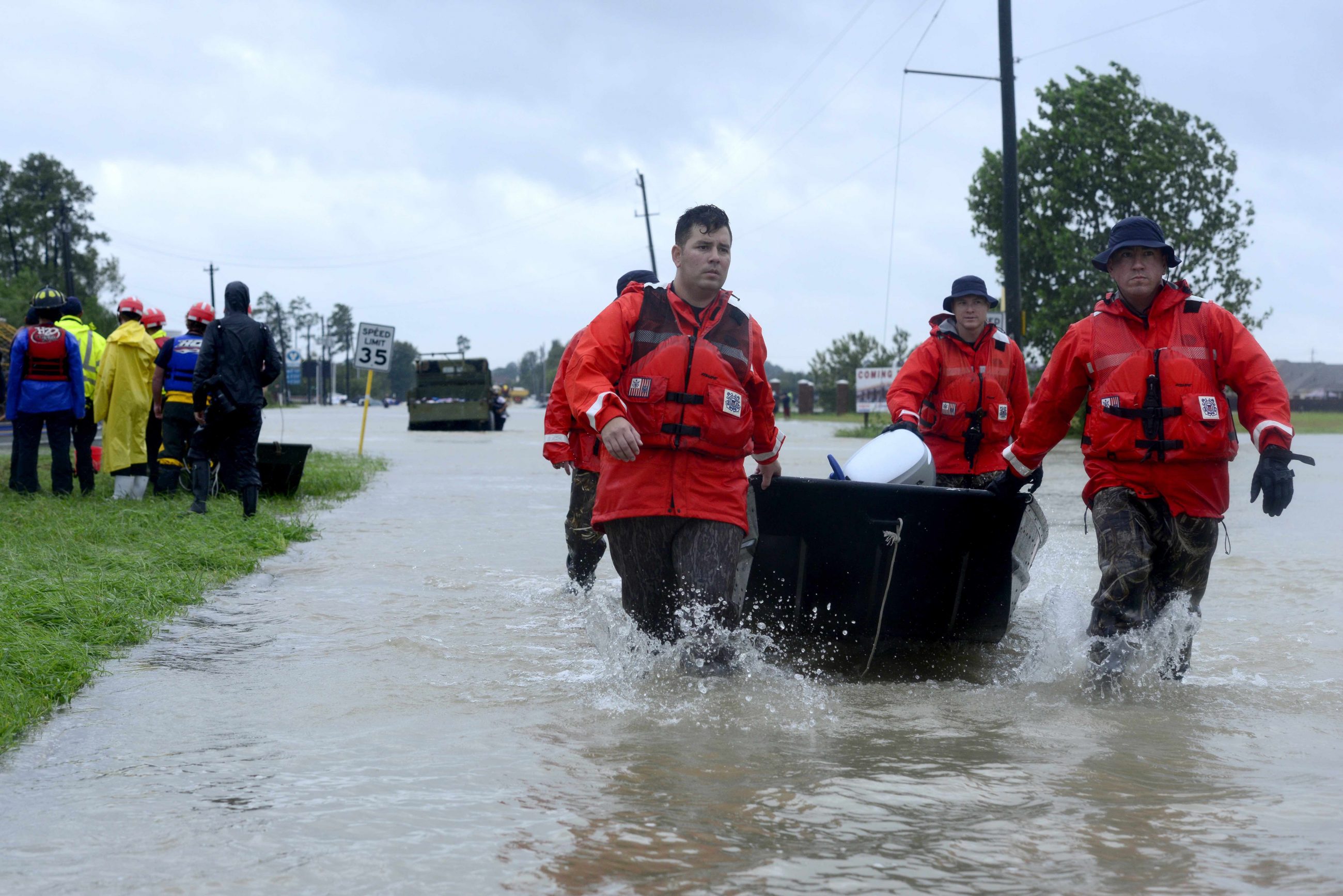 Coast Guard Foundation Honors United States Coast Guard in New Orleans Coast Guard members evacuate survivors of Hurricane Harvey