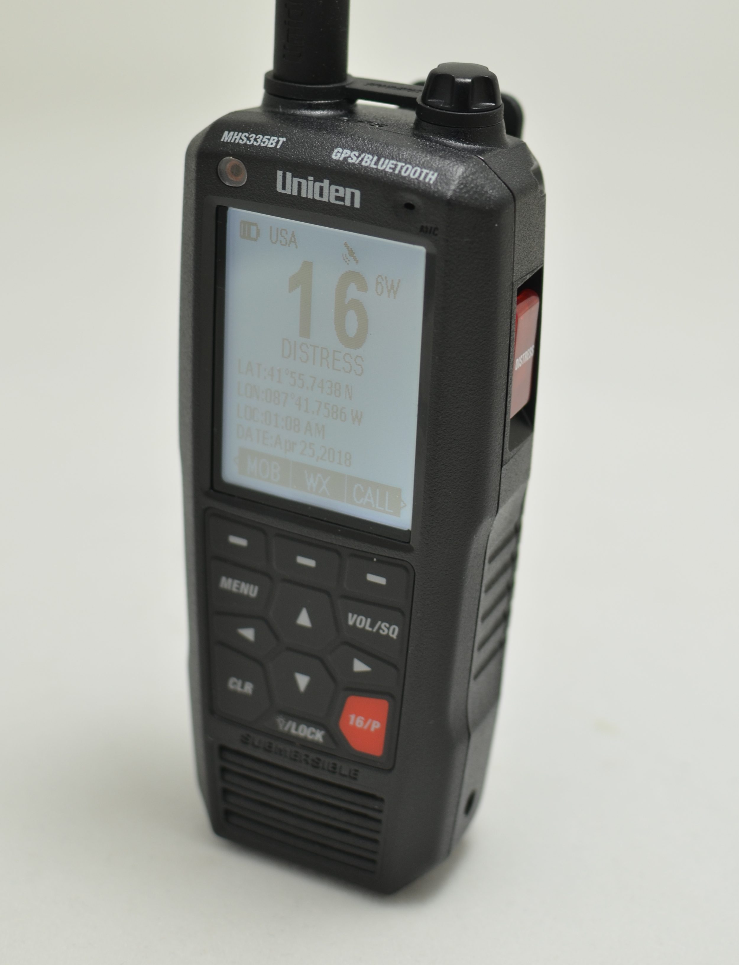 skadedyr Pine Fakultet Uniden MHS335BT handheld: VHF, GPS, DSC and texting! - Panbo
