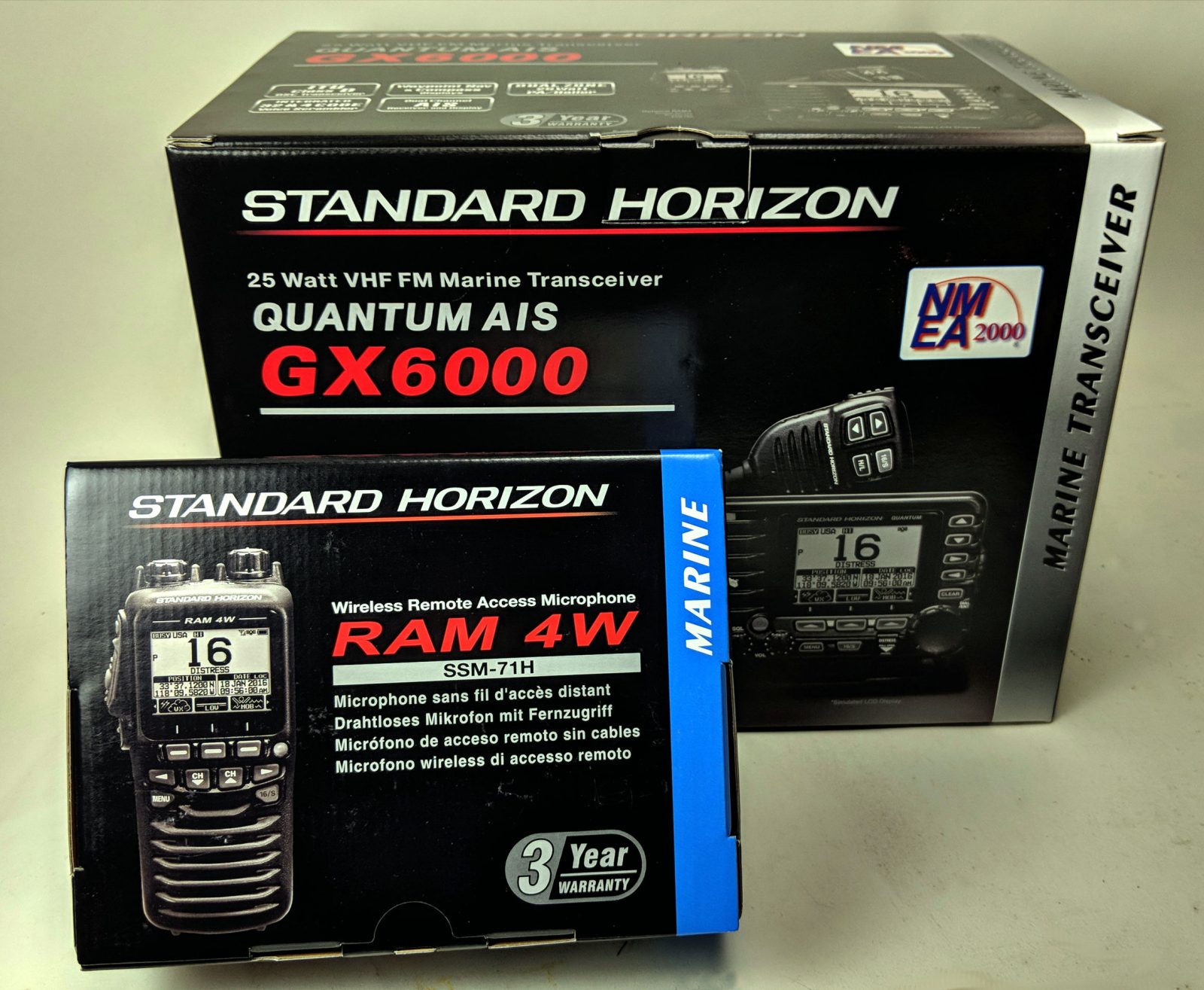 Standard Horizon GX6000 VHF & wireless RAM 4W mics, finally! Panbo