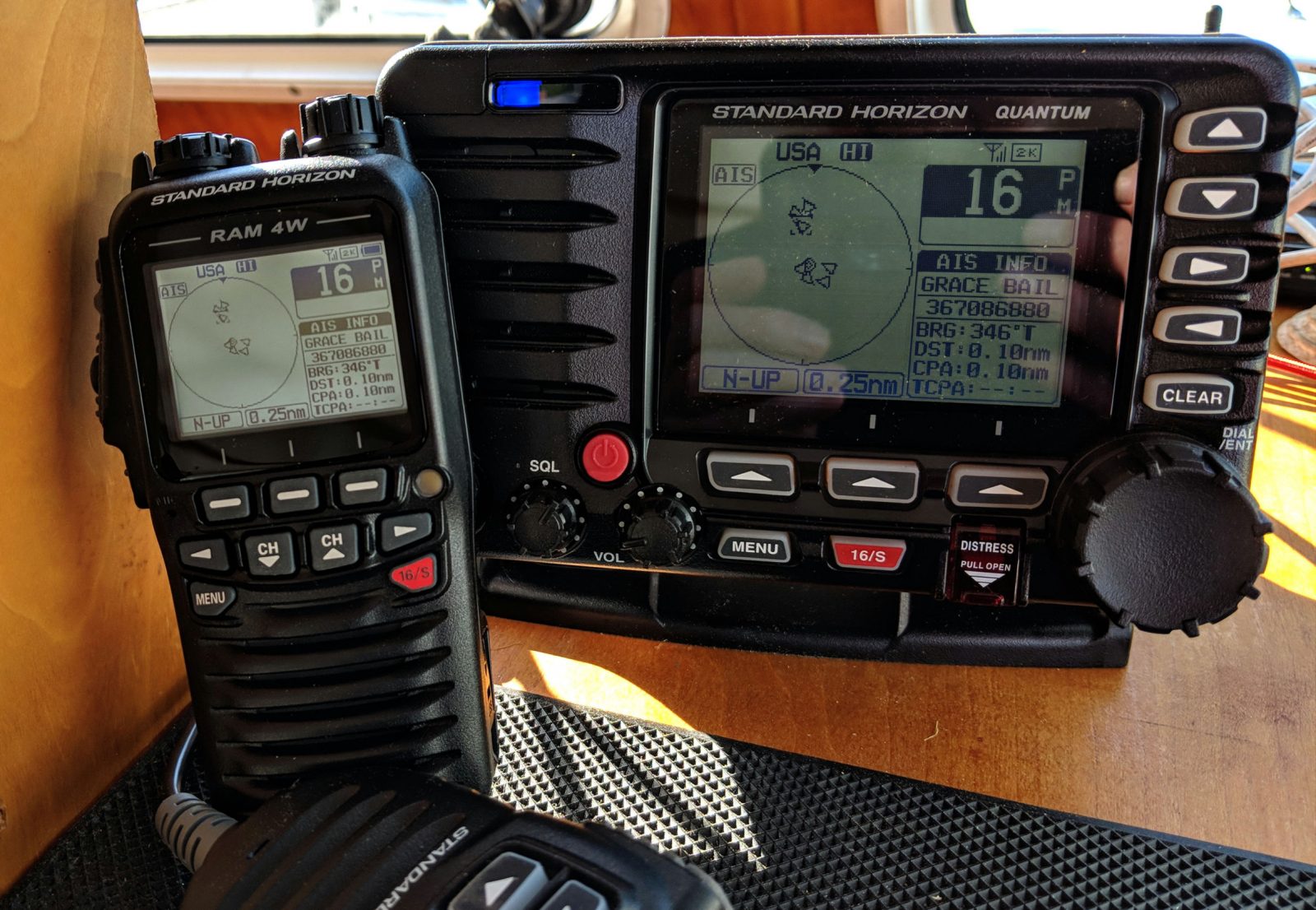 Standard Horizon GX6000 VHF & wireless RAM 4W mics, finally! Panbo