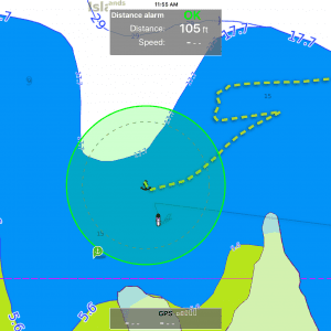 I find this visual representation very easy to see at a glance and really like the track within the range circle