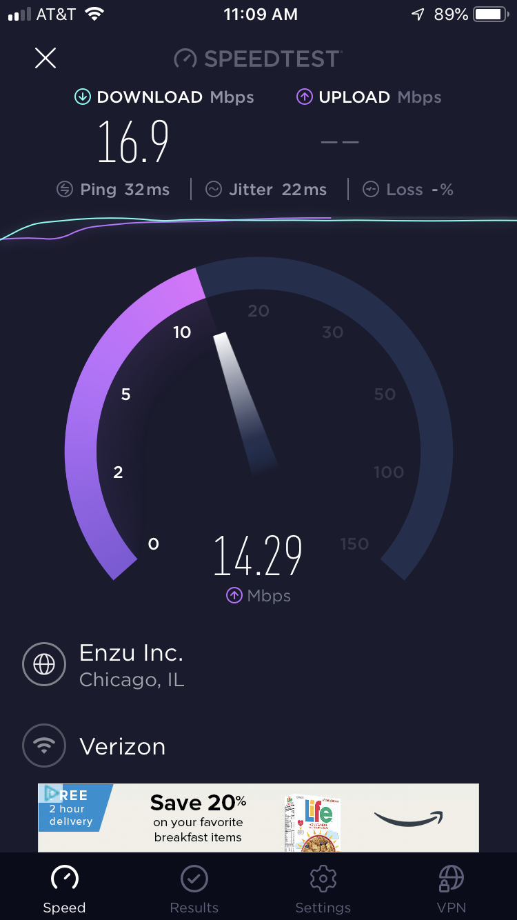 fios internet speed test