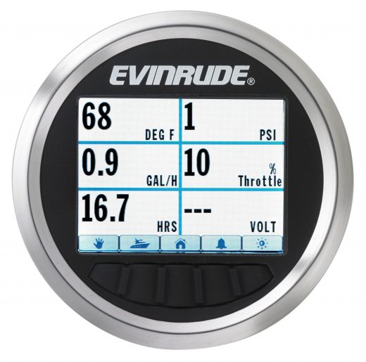 Evinrude Releases New Nautilus Engine Gauges - Panbo