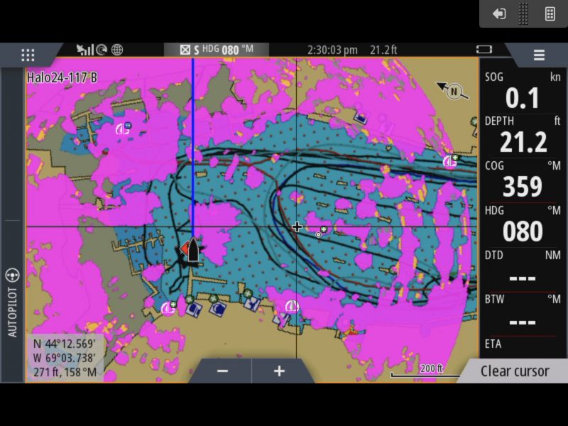 Link app remote NSS evo2 control via boat router with radar