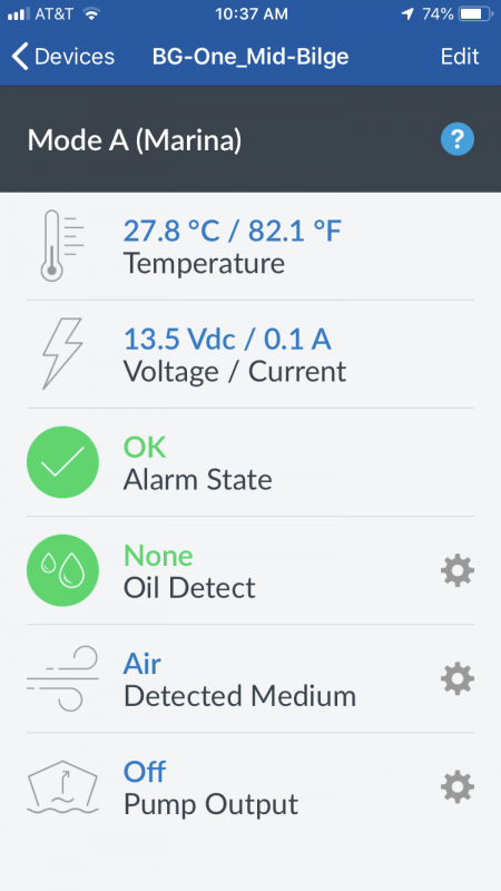 Testing Blue Guard's BG-One oil detecting bilge pump switch - Panbo