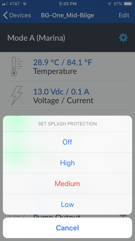 Testing Blue Guard's BG-One oil detecting bilge pump switch - Panbo