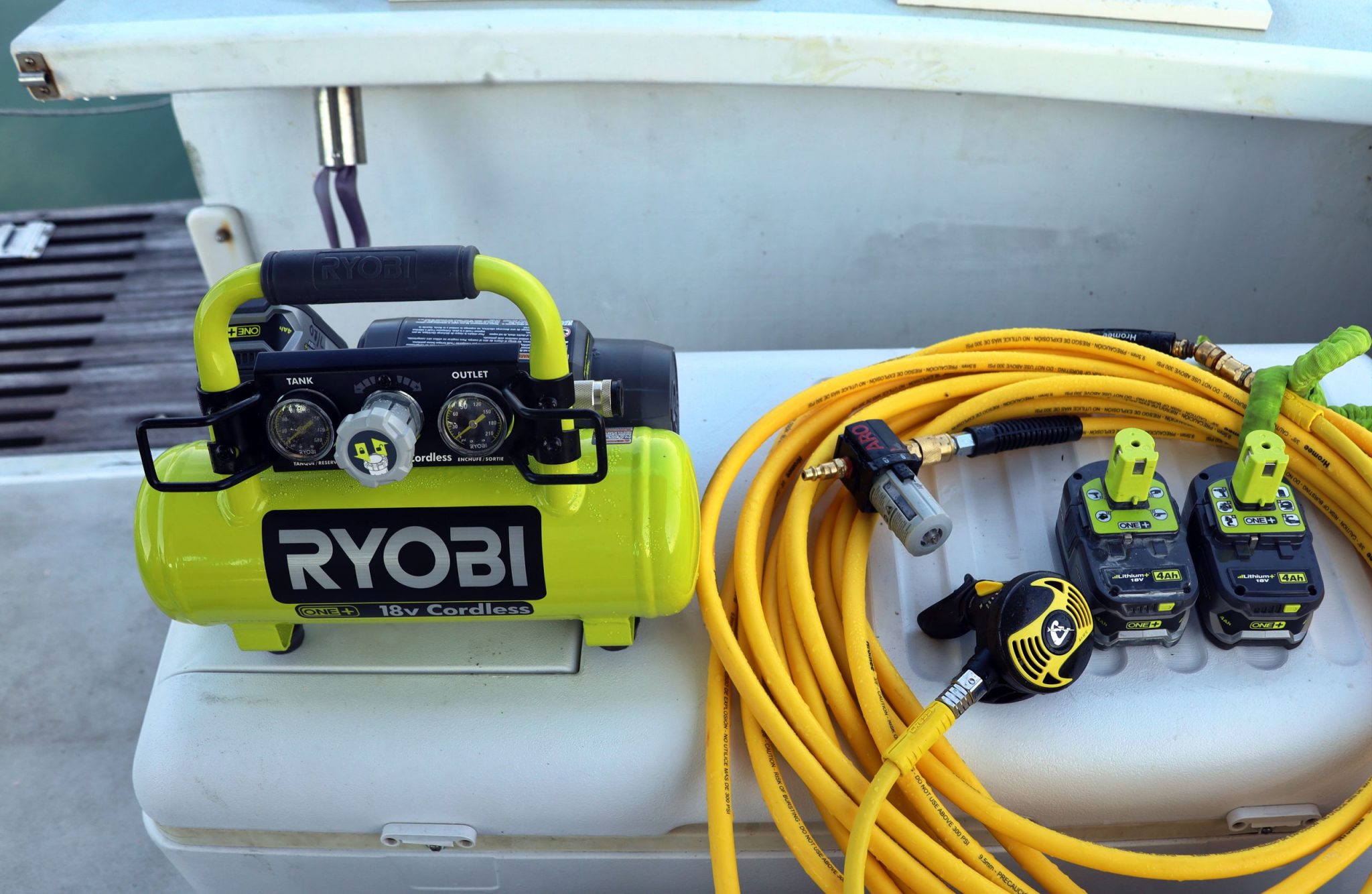 Snagging lobster pots & a DIY hookah solution, cordless compressor