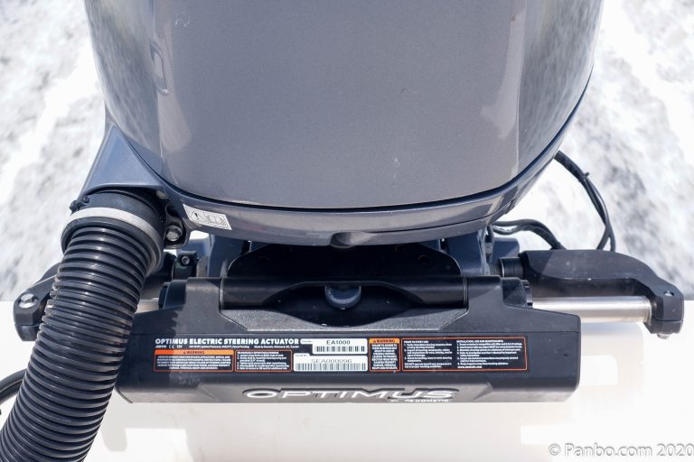 The future of outboard steering? Dometic Optimus AllElectric Steering