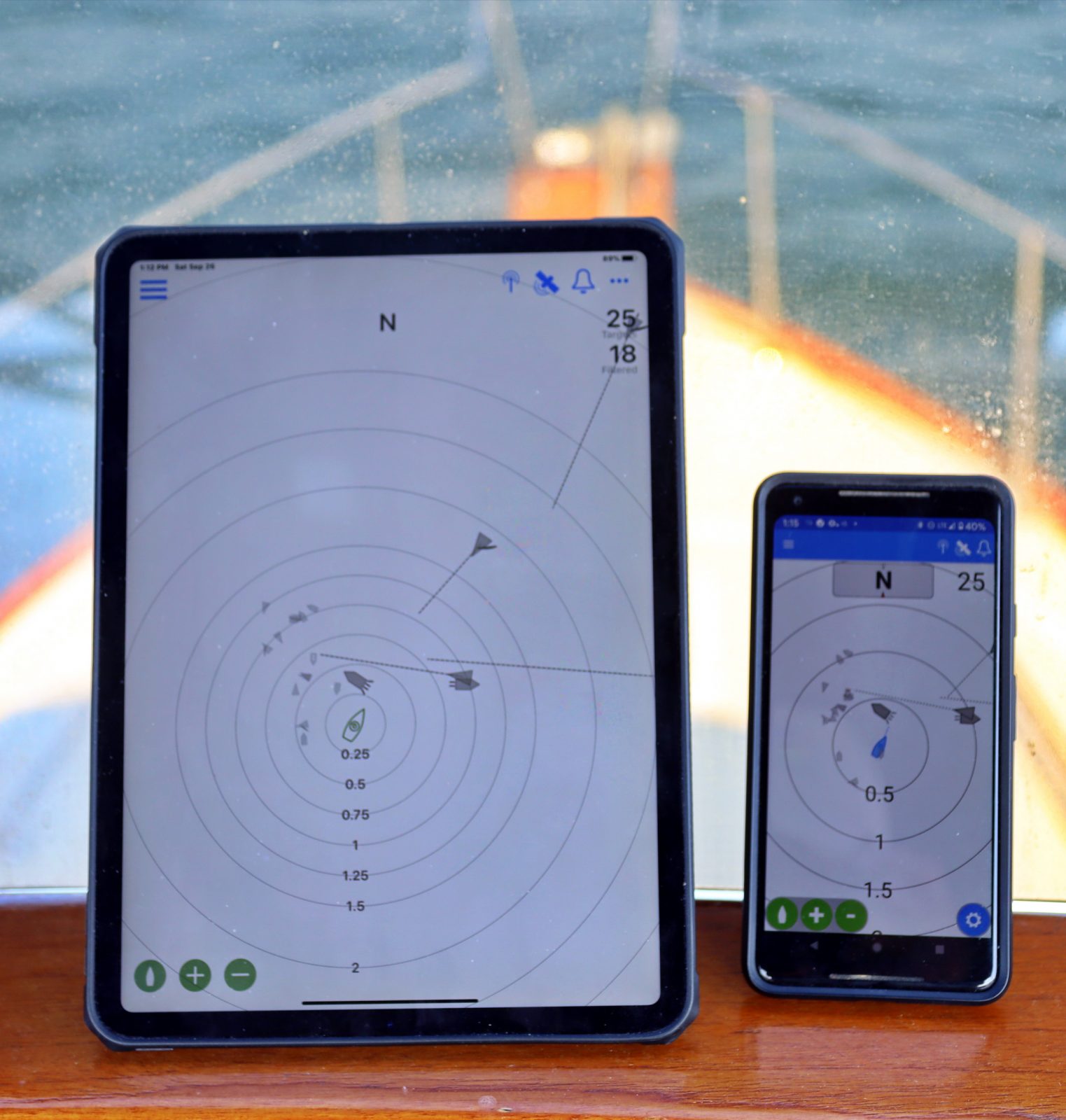 Onboard apps for both iOS and Android